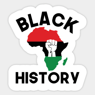 Black Power, Black History Month, Africa Sticker